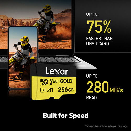 Lexar microSDXC GOLD UHS-II/C10/A1/U3 R280/W180 (V60) 256GB [3]