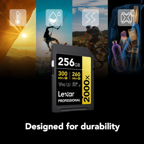 Lexar SDXC Pro 2000X UHS-II U3 R300/W260 (V90) 256GB [3]