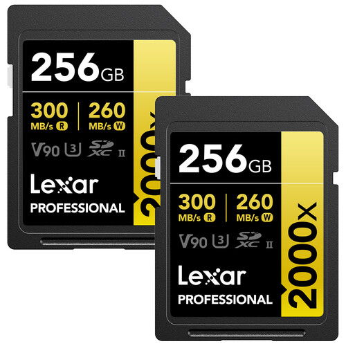 Lexar SDXC Pro 2000X UHS-II U3 R300/W260 (V90) 256GB [6]