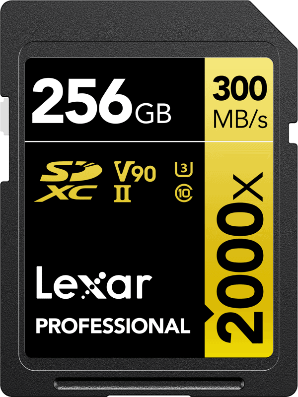 Lexar SDXC Pro 2000X UHS-II U3 R300/W260 (V90) 256GB [1]
