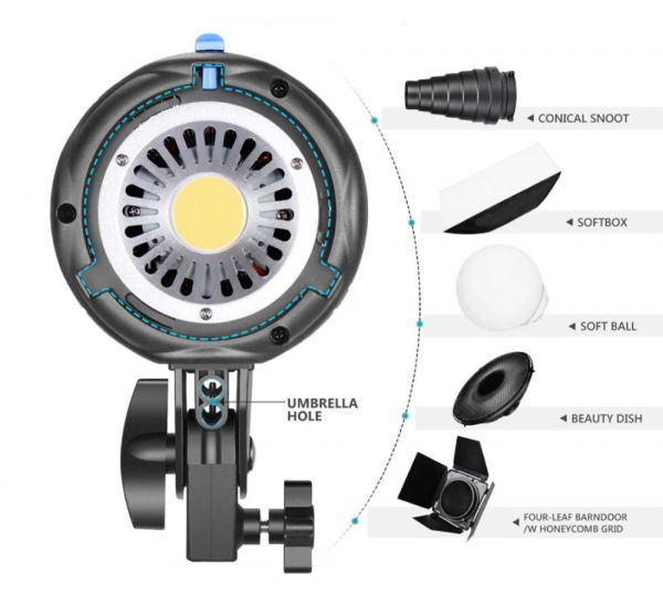 Tolifo KW-200M Kit  2 bucati LED 5600K 100W cu softbox 60 x 60cm si stative [2]