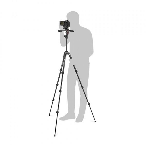 Manfrotto Befree Live 3Way Alfa Kit Trepied foto video fluid [3]