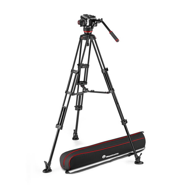 Manfrotto MVK504XTWINMA Kit Trepied video cu spreader de mijloc [1]