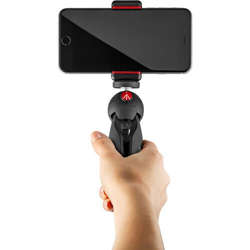 Manfrotto PIXI Smart Mini Tripod cu suport telefon (Negru) [3]