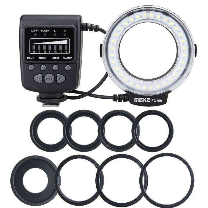 Meike FC-100 Ring Flash blit macro circular [1]