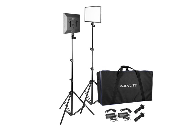 Nanlite LumiPad 25 kit de 2 panouri LED cu stative si geanta [4]