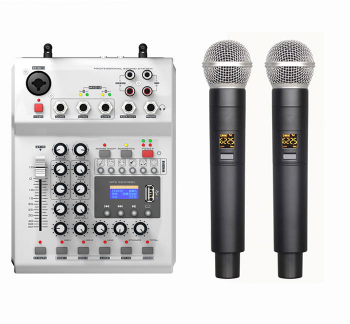 NWPro Mixer Audio cu microfon wireless dual [1]
