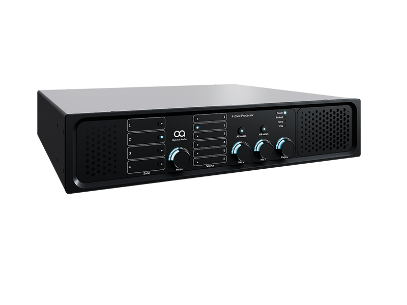 Optimal Audio Zone 4P controller audio cu 4 zone, amplificare integrata si DSP [1]