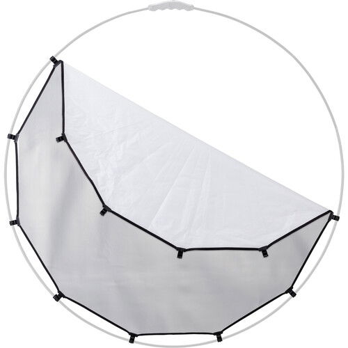 Panza difuzie Manfrotto HaloCompact Plus (argintiu/alb, 38") [1]