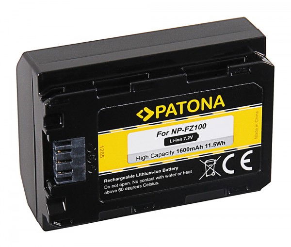 Patona Acumulator Replace Li-Ion pentru Sony NP-FZ100 1600mAh 7.2V [2]