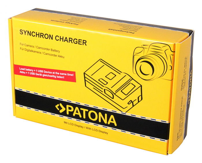 Patona Incarcator LCD Syncron USB pentru  Fujifilm XT-4 XT4 XT-4 cu LCD [4]