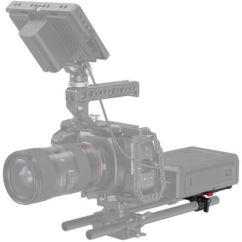 Placa baterie SmallRig V-Lock cu adaptor tija LWS de 15 mm [2]