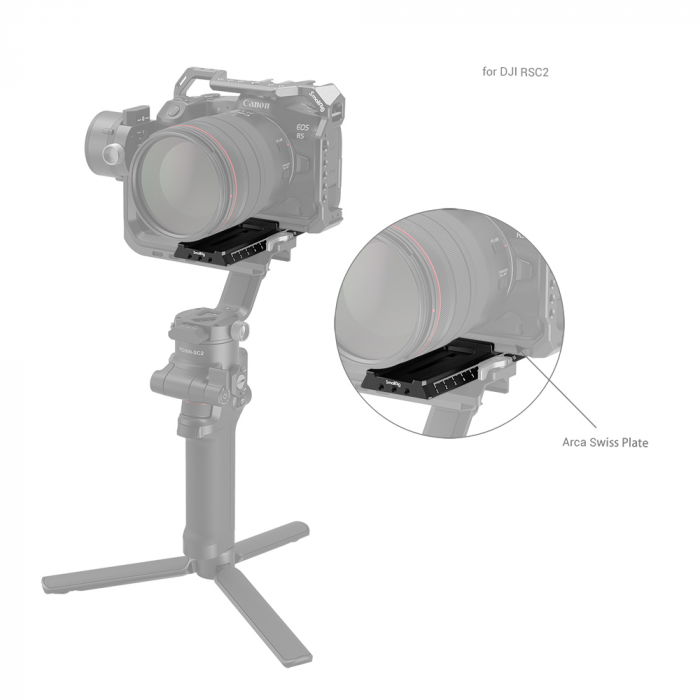 Placuta de eliberare rapida SmallRig cu Arca-Swiss pentru DJI RS 2/RSC 2/Ronin-S / RS 3 / RS 3 Pro 3061 [4]