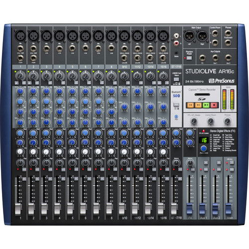 Presonus StudioLive AR16c mixer hibrid cu 18 canale [1]