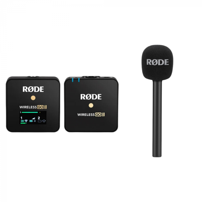 Rode Wireless GO II Sistem Microfon Wireless Single + Rode Interview GO adaptor microfon [1]