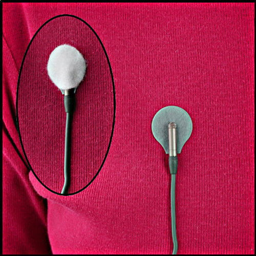 Rycote sticker lipici microfon lavaliera alb [2]