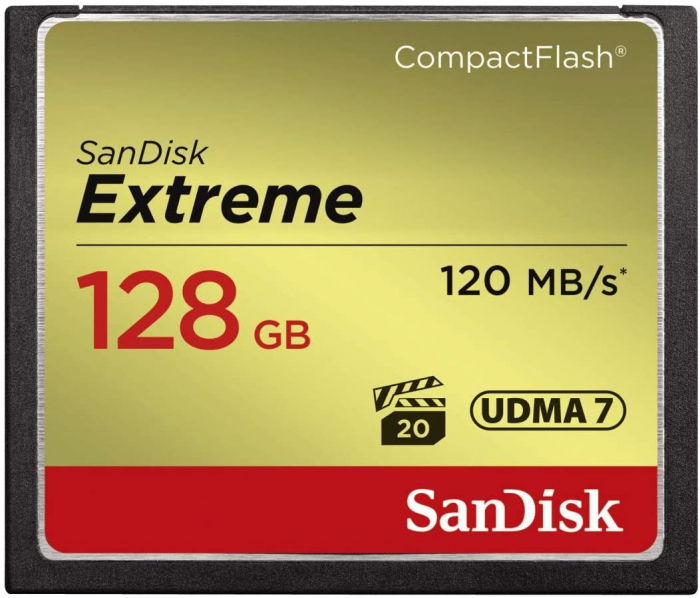 SanDisk Extreme CF 128GB Extreme 120MB/s UDMA 7 800x [1]
