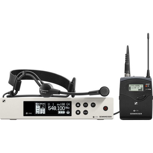 Sennheiser Sistem de microfon cu casti cardioide Wireless EW 100 G4-ME3 (A: 516 pana la 558 MHz) [1]