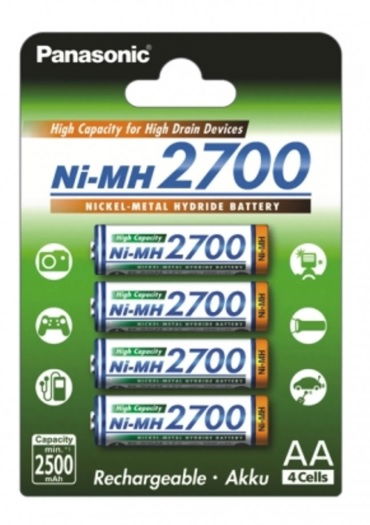 Set 4 Acumulatori AA Panasonic 2700MAh [1]