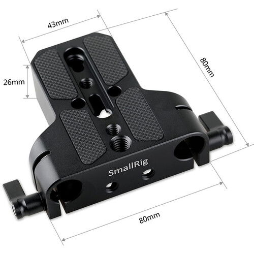 Smallrig 1674 Placa de baza cu clema pentru tija LWS de 15 mm [4]