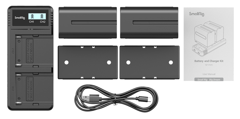 Smallrig 3823 NP-F970 Battery & Charger Kit [3]
