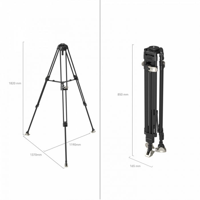 SmallRig 4167 FreeBlazer Trepied video heavy-duty carbon [2]