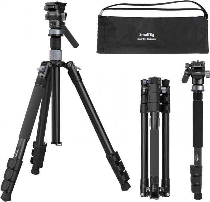 SmallRig 4221 Trepied Video din carbon 2-in1 (se transforma in monopied) [1]