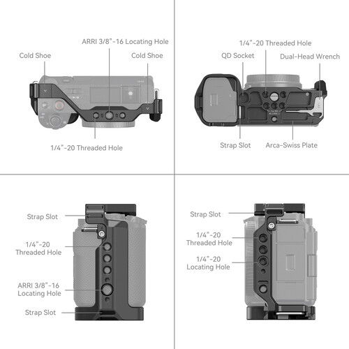 SmallRig 4256 Camera Cage pentru Sony ZV-E1 [3]