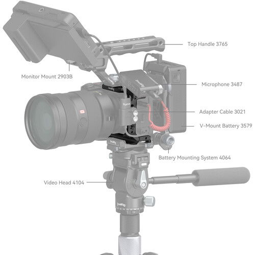 SmallRig 4337 Half Cage pentru Sony Alpha 6700 / 6600 / 6500 / 6400 [9]