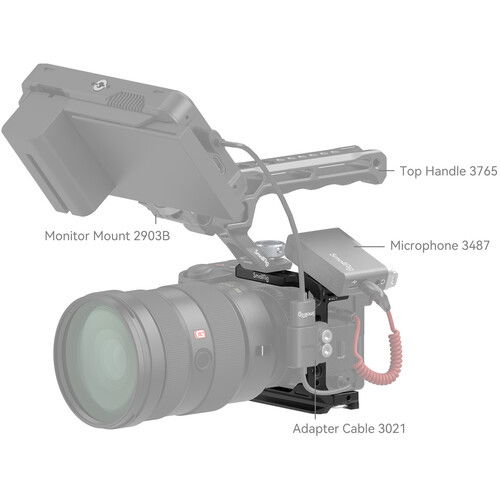SmallRig 4337 Half Cage pentru Sony Alpha 6700 / 6600 / 6500 / 6400 [7]