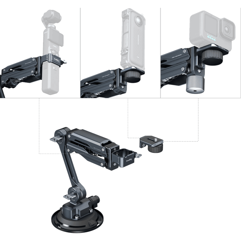 Smallrig 5123 Mini Shock Absorber Arm for DJI Osmo Pocket 3/GoPro HERO13/Insta360 X4 [4]