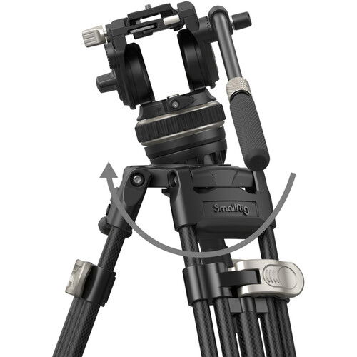 SmallRig AD-100 FreeBlazer Kit trepied video cu cap fluid heavy-duty carbon [6]
