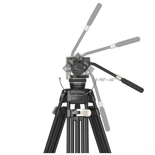SmallRig AD-100 FreeBlazer Kit trepied video cu cap fluid heavy-duty carbon [5]