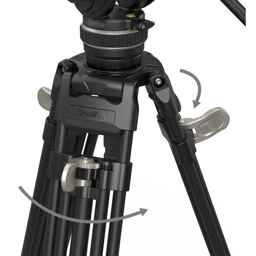 SmallRig AD-100 FreeBlazer Kit trepied video cu cap fluid heavy-duty carbon [7]