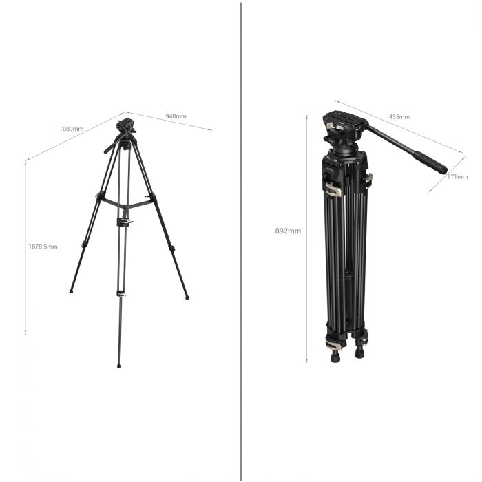 SmallRig AD-01 3751 Trepied Video Fluid [7]