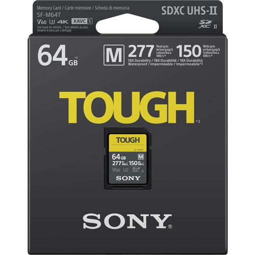 Sony 64GB SF-M Tough UHS-II SDXC R277/W150 Card de memorie [2]