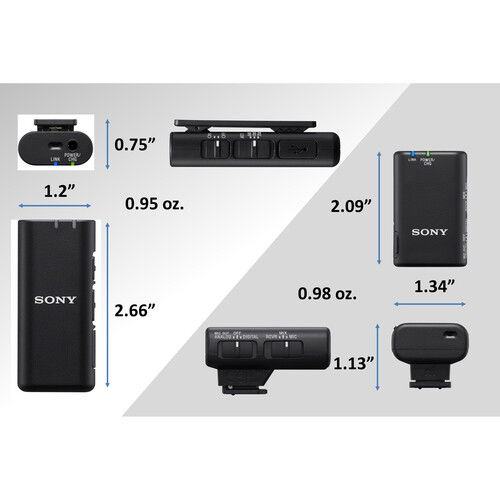 Sony ECM-W2BT Sistem digital de microfon wireless Bluetooth cu montare pentru camere foto Sony [18]