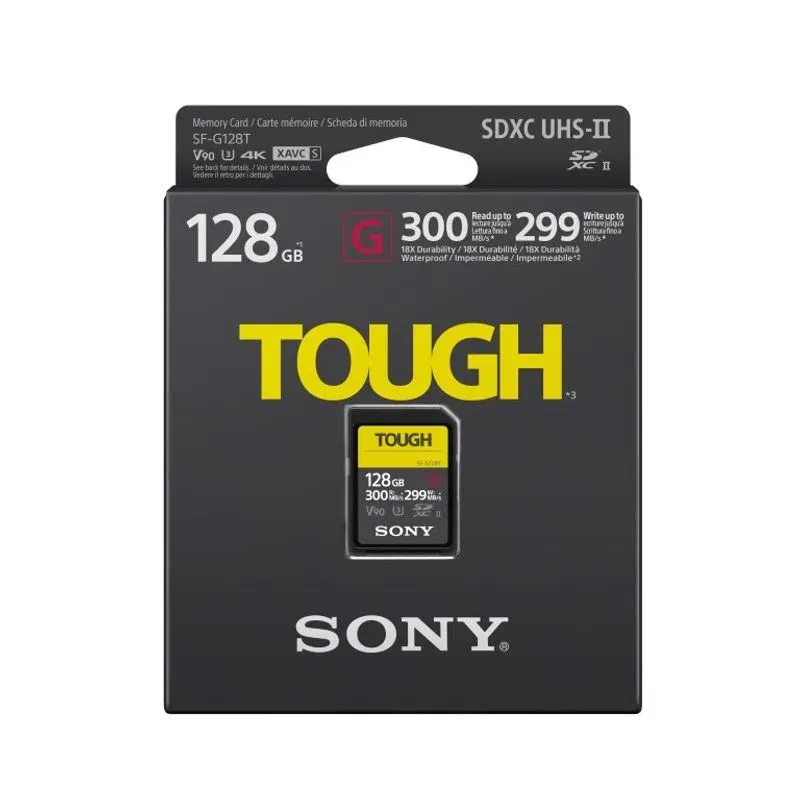 Sony SF-G TOUGH SDHC 128GB Card de Memorie UHS-II Class 10 300MB/s [2]