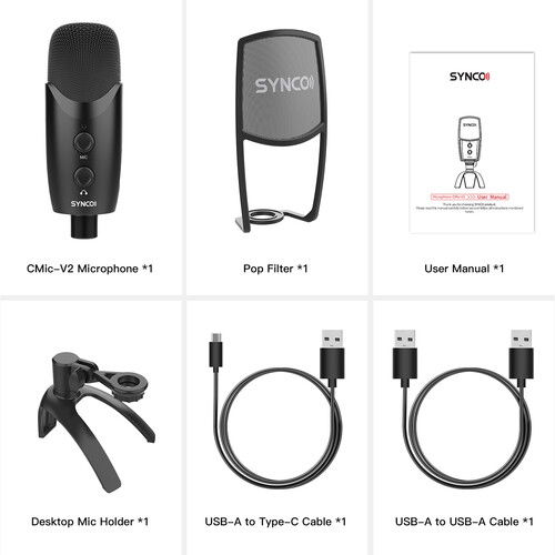 Synco CMic-V2 Microfon USB cu filtru POP [4]