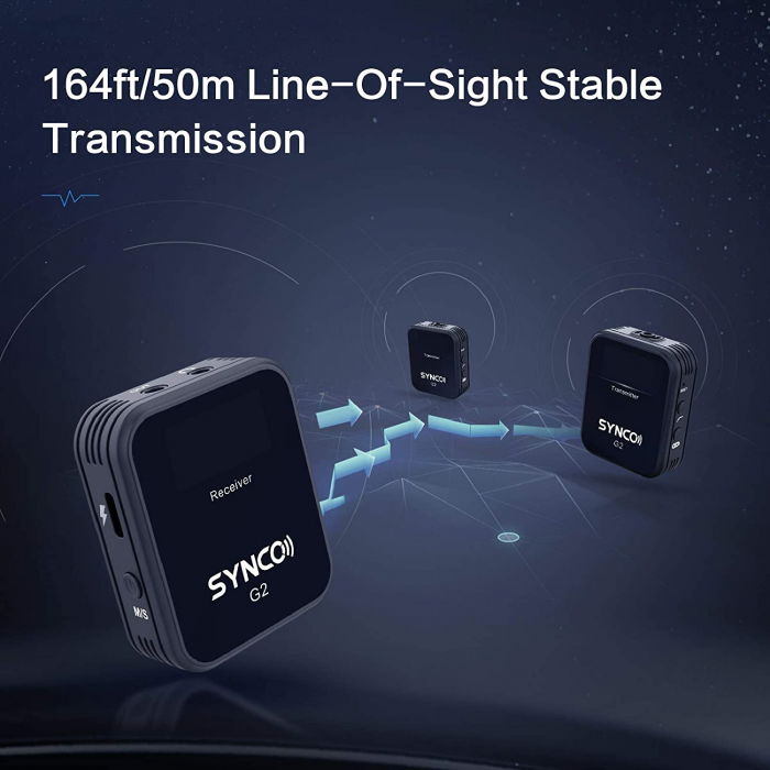 Synco G2 (A2) Lavaliera Wireless Dubla cu microfon incorporat [7]