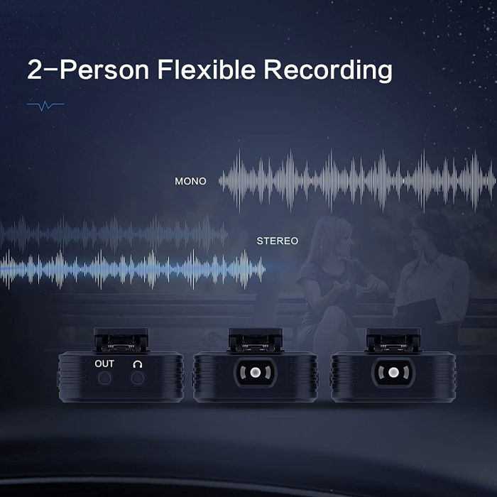 Synco G2 (A2) Lavaliera Wireless Dubla cu microfon incorporat [8]