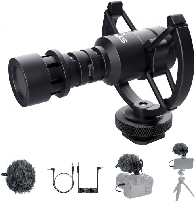 Synco MIC-M1S Microfon pentru camera si smartphone [2]