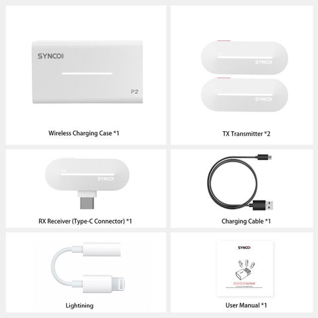 Synco P2L Lavaliera Dubla Wireless pentru iPhone [3]