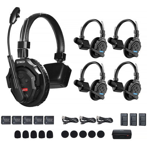 Synco X-Talk X5 Sistem intercom wireless cu 5 casti (2,4 GHz) [1]