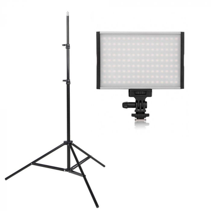 Tolifo PT-15B Lampa LED 144 Bicolor cu stativ [1]