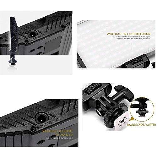 Tolifo PT-15B Lampa LED 144 Bicolor cu stativ [6]