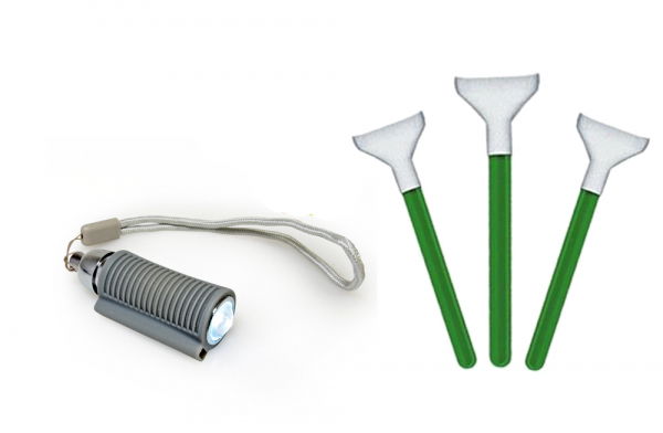 Visible Dust Set 3 spatule curatare senzor format 1.3x/20mm MFT cu lanterna [1]