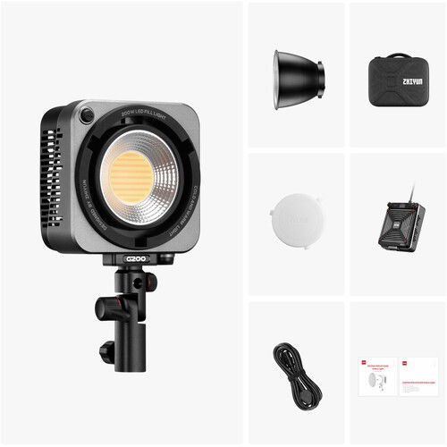 Zhiyun Molus G200 lampa LED Bi-Color Standardcu stativ [2]
