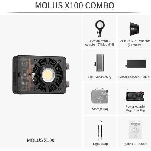 Zhiyun MOLUS X100 Bi-Color Combo LED portabil 100W [5]