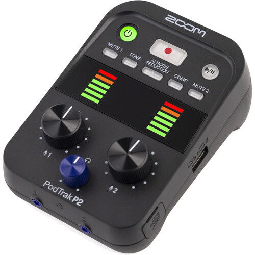 Zoom PodTrak P2 recorder portabil cu doua intrari USB pentru podcast [1]